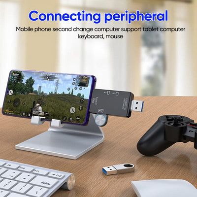 SnapBit | Lecteur de cartes mémoire multifonctions – Transfert de données rapide pour téléphones portables et ordinateurs portables