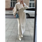 Elegante gabardina larga de mujer en color liso | Ideal para primavera y otoño