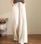 Pantalon en coton élégant et large pour femme