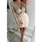 Vestido Elia con patchwork y flecos 