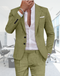 Elegante blazer de hombre con cierre de dos botones.