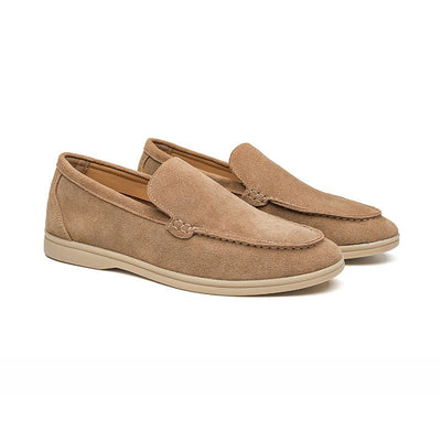 Mocasines exclusivos de ante para hombre en estilo milanés