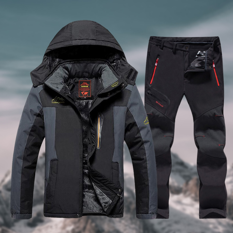 Set de salida de los hombres resistentes al agua y el invierno: chaqueta y pantalones