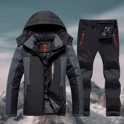 Set de salida de los hombres resistentes al agua y el invierno: chaqueta y pantalones
