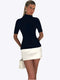 Otoño - Vestido mini ajustado, elegante y sencillo para mujer