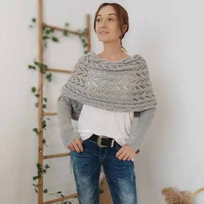 Acogedor bohemien -estilo femenino envolvente