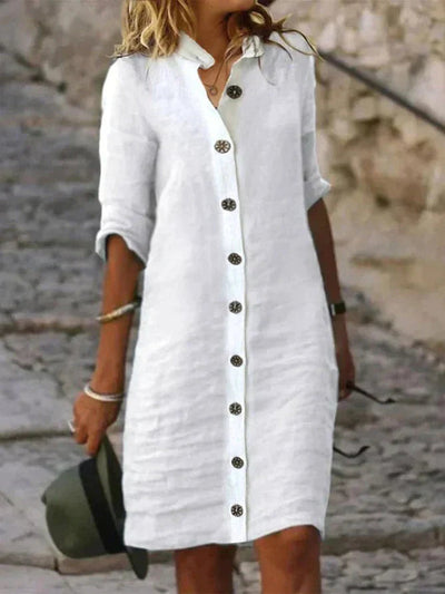 Lou - Elegante vestido de algodón