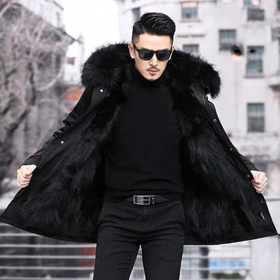 Nilo - Chaqueta de invierno con forro de piel para hombre