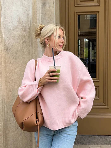 Suéter de cuello redondo para mujer Anika 