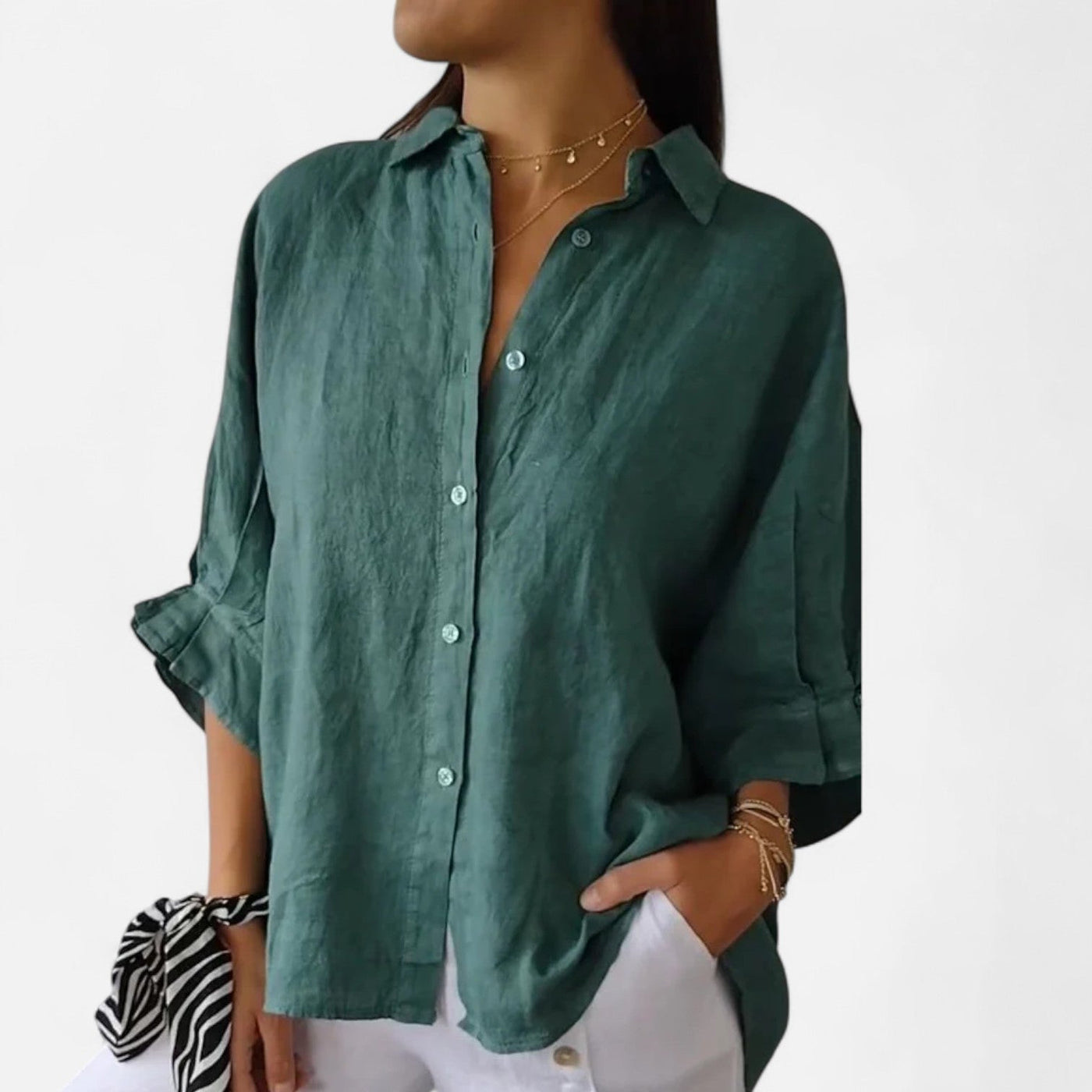 Old Monarchy | Chemise d'été en lin pour femme : grâce naturelle et élégance respirante