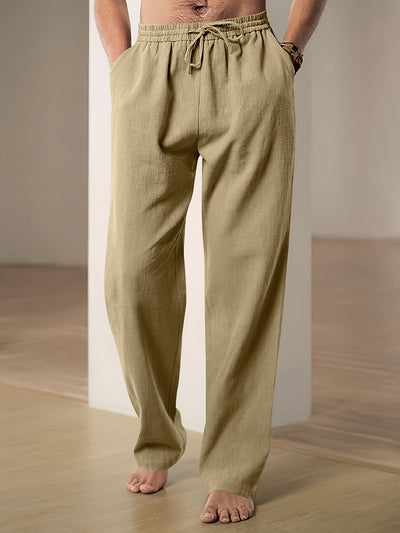 Pantalon décontracté à cordon pour homme