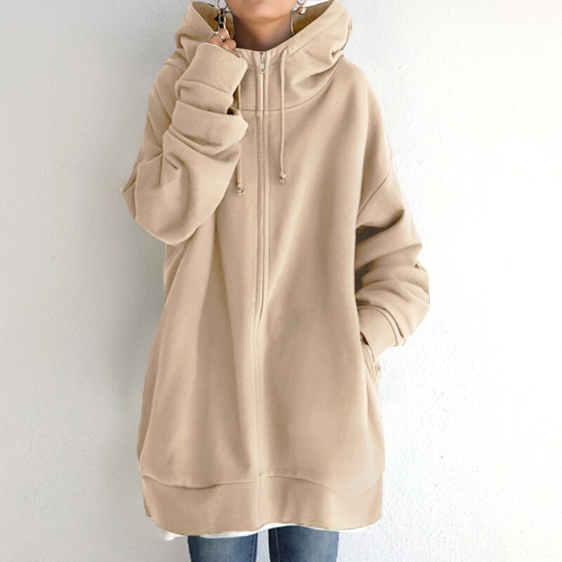 Accogliente maglione invernale con ampio cappuccio - Cassandra