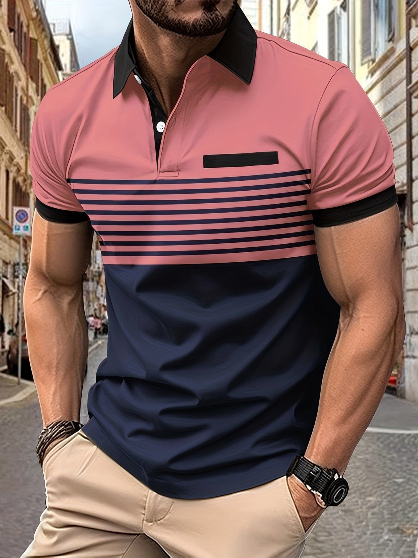 Polo de verano a rayas para hombre | Louis