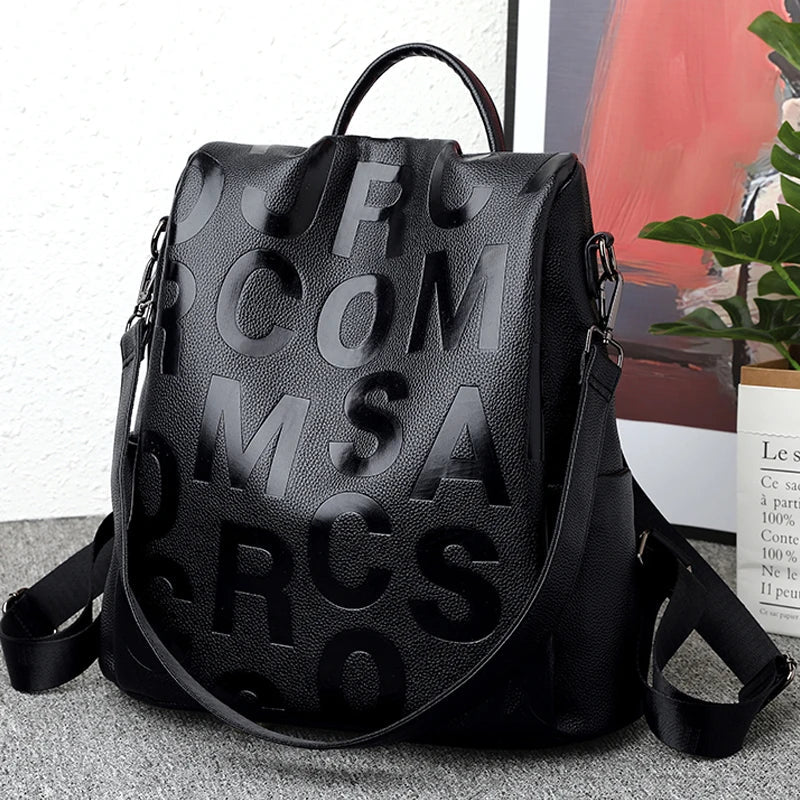 Gugglam | Backpack anti-vol pour le nouveau sac à dos en cuir souple de haute qualité pour femmes