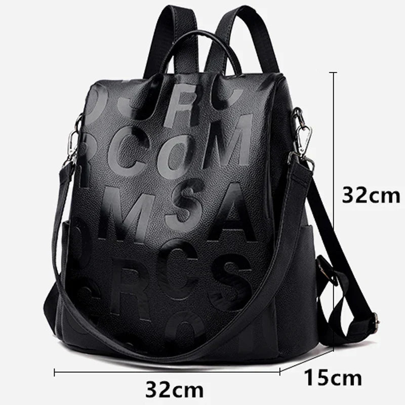 Gugglam | Backpack anti-vol pour le nouveau sac à dos en cuir souple de haute qualité pour femmes