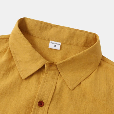 Chemises en lin à manches courtes Chemises pour hommes