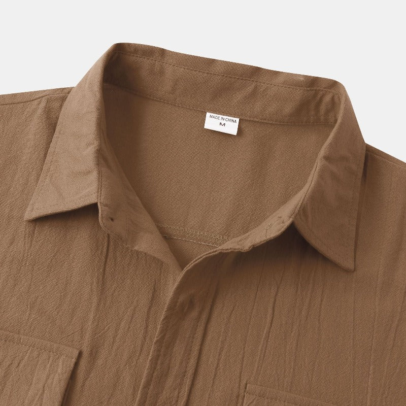Chemises en lin à manches courtes Chemises pour hommes