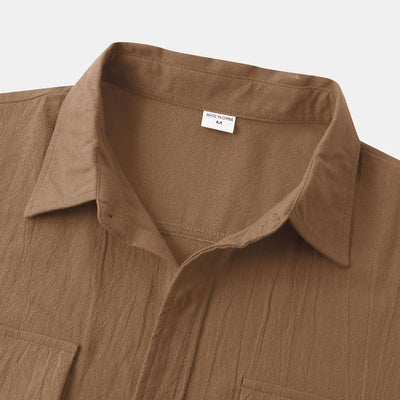 Chemises en lin à manches courtes Chemises pour hommes