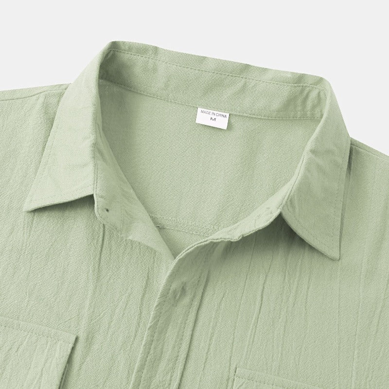 Chemises en lin à manches courtes Chemises pour hommes