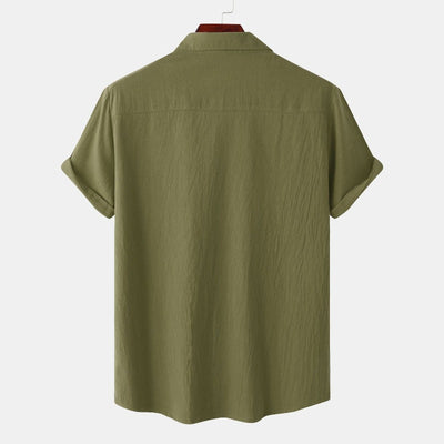 Chemises en lin à manches courtes Chemises pour hommes