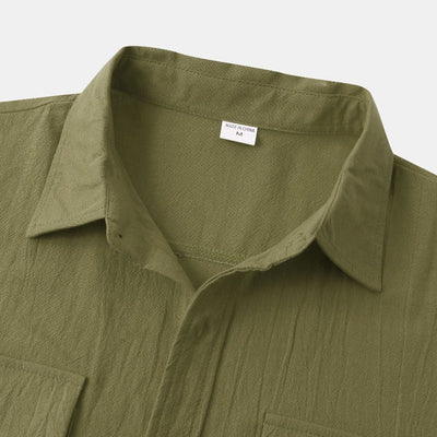 Chemises en lin à manches courtes Chemises pour hommes