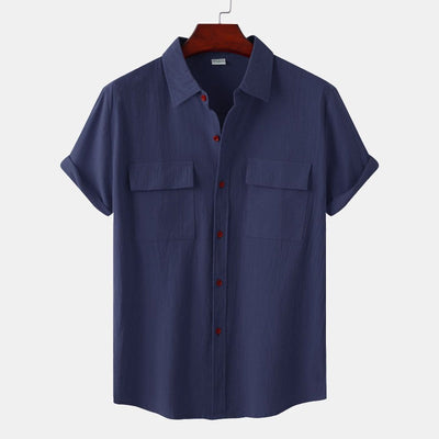 Chemises en lin à manches courtes Chemises pour hommes