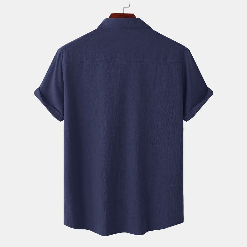 Chemises en lin à manches courtes Chemises pour hommes