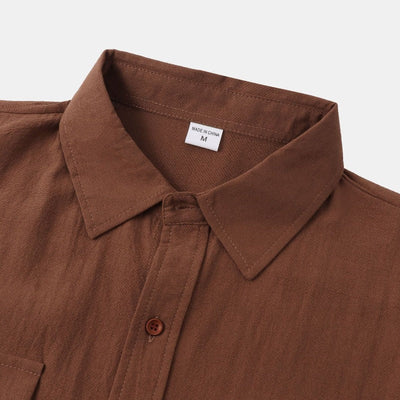 Chemises en lin à manches courtes Chemises pour hommes