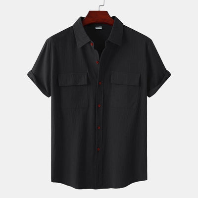 Chemises en lin à manches courtes Chemises pour hommes