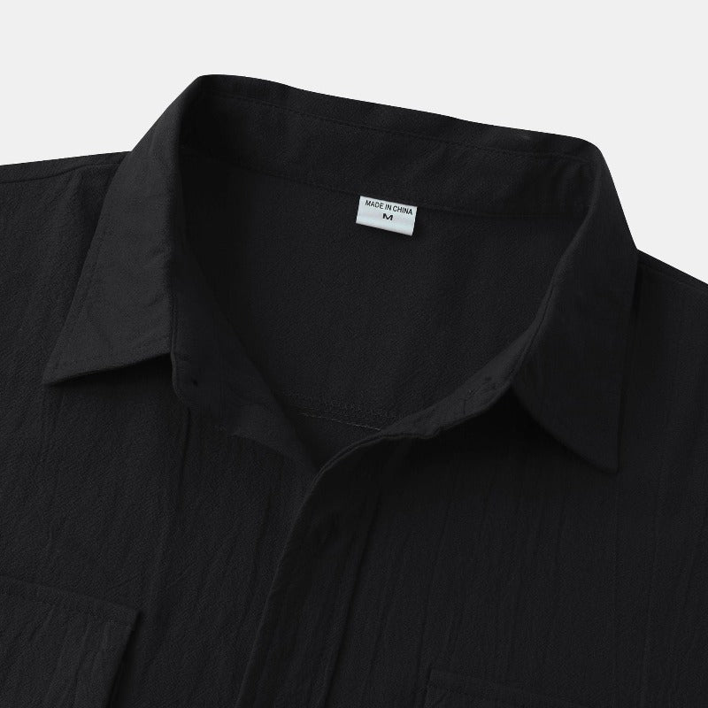 Chemises en lin à manches courtes Chemises pour hommes