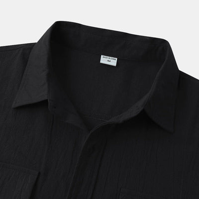 Chemises en lin à manches courtes Chemises pour hommes