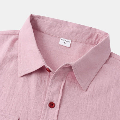 Chemises en lin à manches courtes Chemises pour hommes