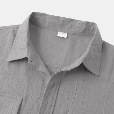 Chemises en lin à manches courtes Chemises pour hommes