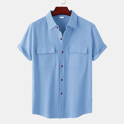 Chemises en lin à manches courtes Chemises pour hommes