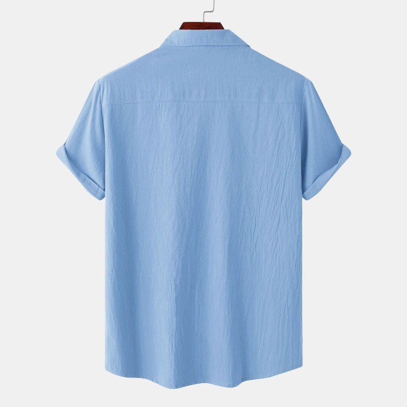 Chemises en lin à manches courtes Chemises pour hommes
