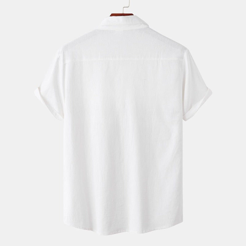 Chemises en lin à manches courtes Chemises pour hommes