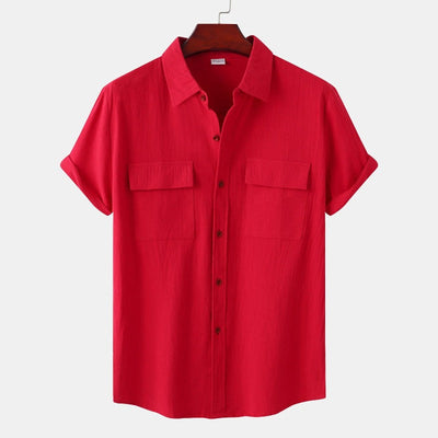 Chemises en lin à manches courtes Chemises pour hommes