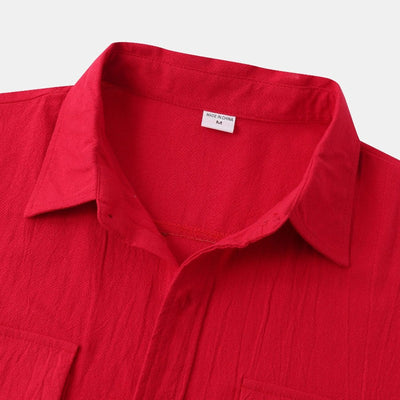 Chemises en lin à manches courtes Chemises pour hommes