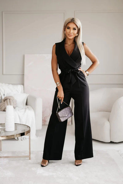 Combinaison élégante à jambes larges pour femme