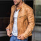 Versatile men's jacket and leather weather resistant