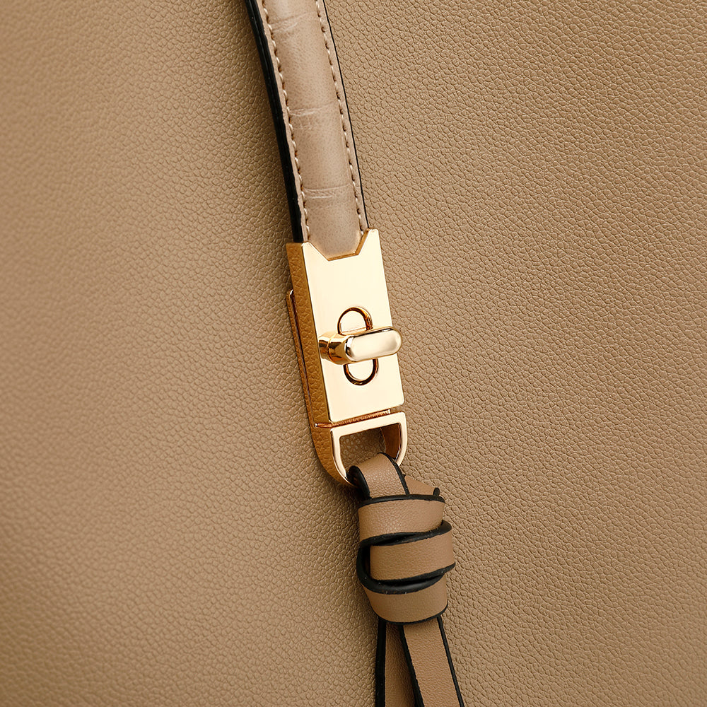 Donna - Borsa hobo - Inserti in coccodrillo - Stile chic