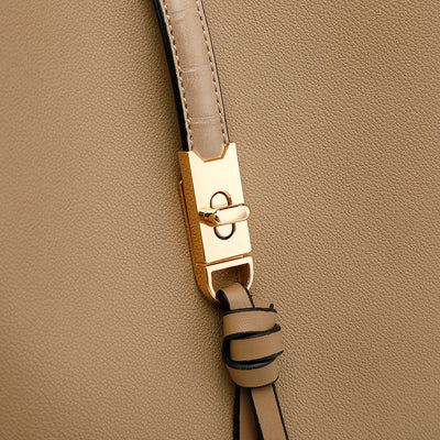 Donna - Borsa hobo - Inserti in coccodrillo - Stile chic