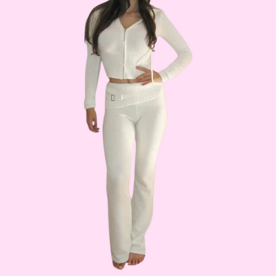 Accogliente set da donna con cappuccio