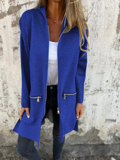 Gilet lungo da donna, tinta unita - Angelique