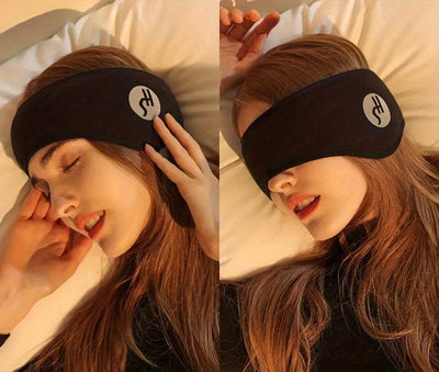 Maschera per il sonno in cotone con tappi per le orecchie insonorizzati e set di tappi per le orecchie