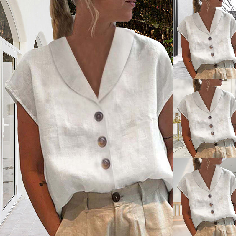 Lily - Top avec col et boutons