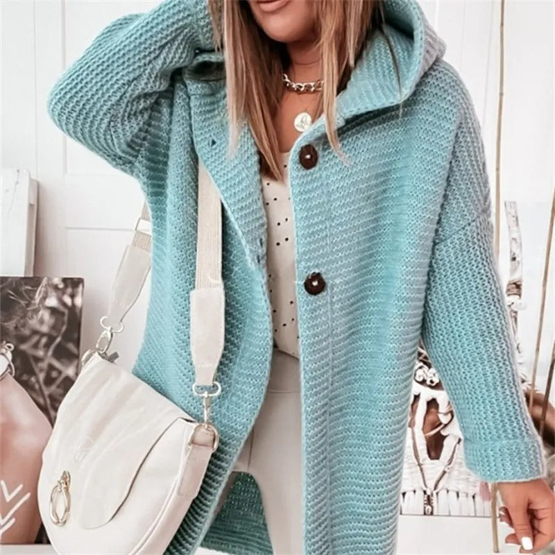 Cardigan elegante da donna con cappuccino - Kasjmier Look