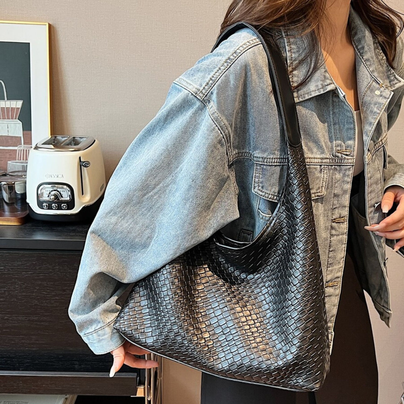 Sacs à main et sacs hobo en cuir noir élégants et fonctionnels pour femmes