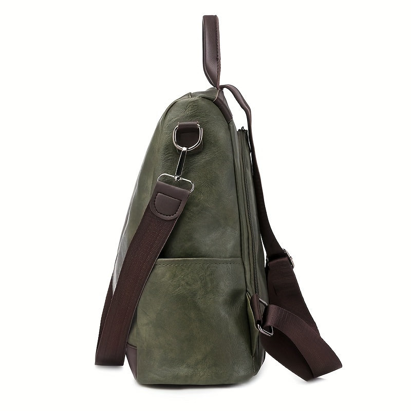 Sac à dos pour femme en cuir PU vegan au design sûr