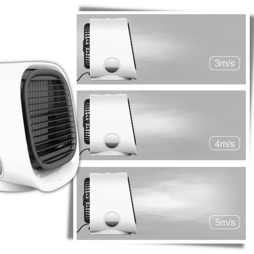 Mini enfriador de aire USB: ventilador personal compacto
